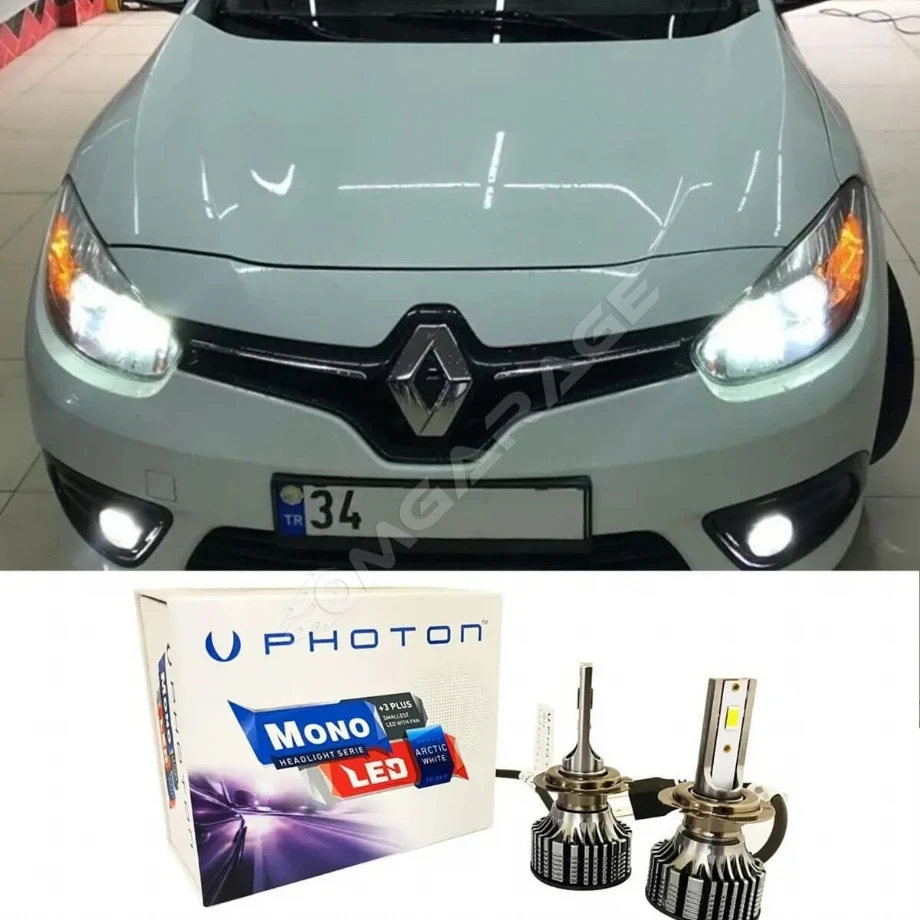 Renault Fluence Sis Uzun Far Ampulü H16 Mono Yeni Seri Beyaz
