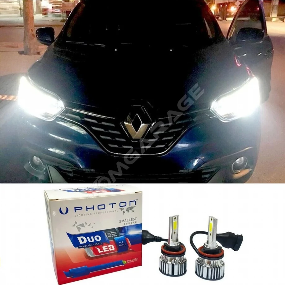 Renault Kadjar Led Xenon Kısa Far Ampulü H7 Duo Yeni Seri Beyaz