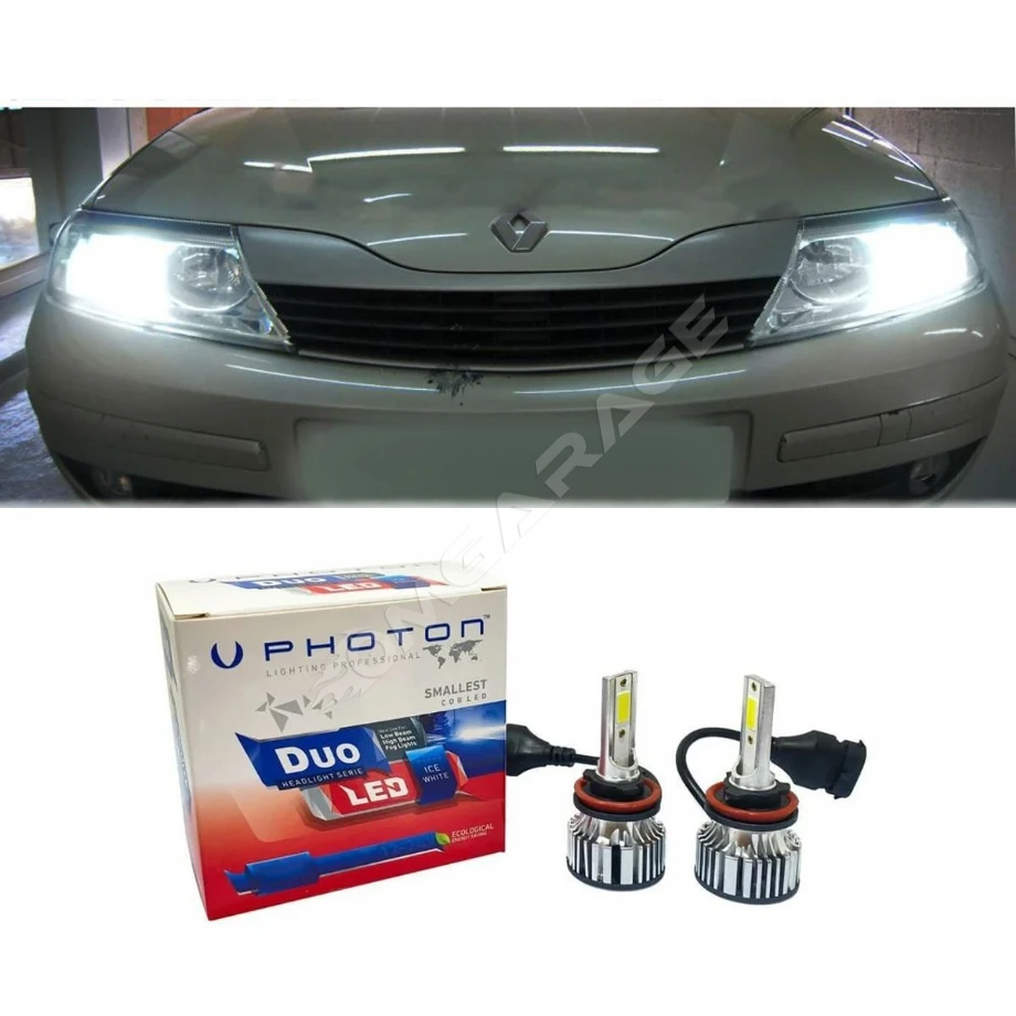Renault Laguna 2 Led Xenon Kısa Far Ampulü H7 Duo Yeni Seri Beyaz 2002-2008