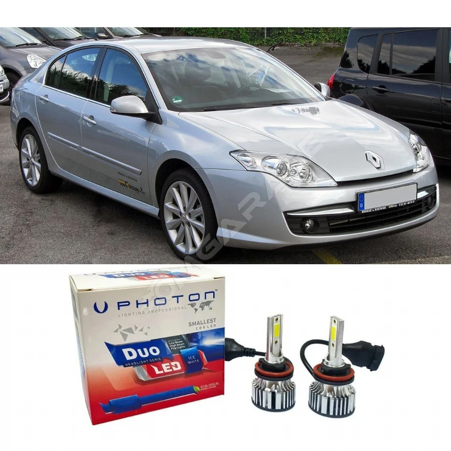 Renault Laguna 3 Led Xenon Uzun Far Ampulü H7 Duo Yeni Seri Beyaz 2008+ Uyumlu