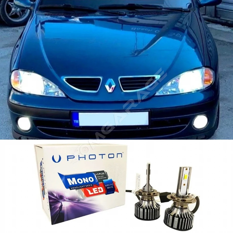 Renault Megane 1 Led Xenon Kısa Far Ampulü H7 Mono Yeni Seri Beyaz
