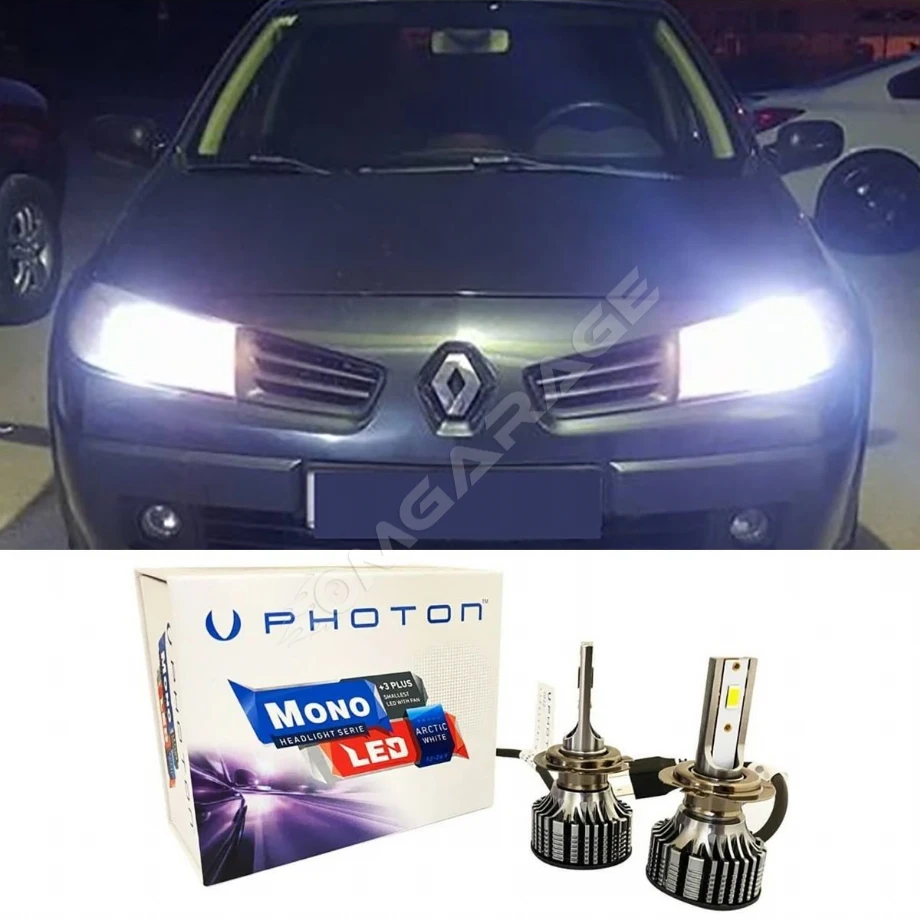 Renault Megane 2 Led Xenon Kısa Far Ampulü H7 Mono Yeni Seri Beyaz
