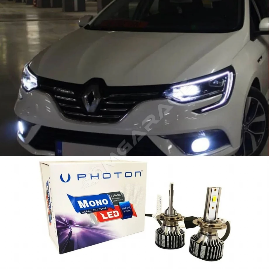 Renault Megane 4 Led Xenon Kısa Far Ampulü H7 Mono Yeni Seri Beyaz