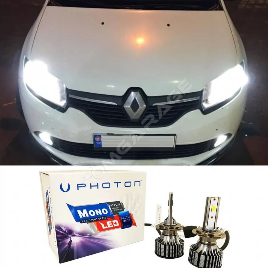 Renault Symbol  Led Xenon Kısa Far Ampulü H7 Mono Yeni Seri Beyaz