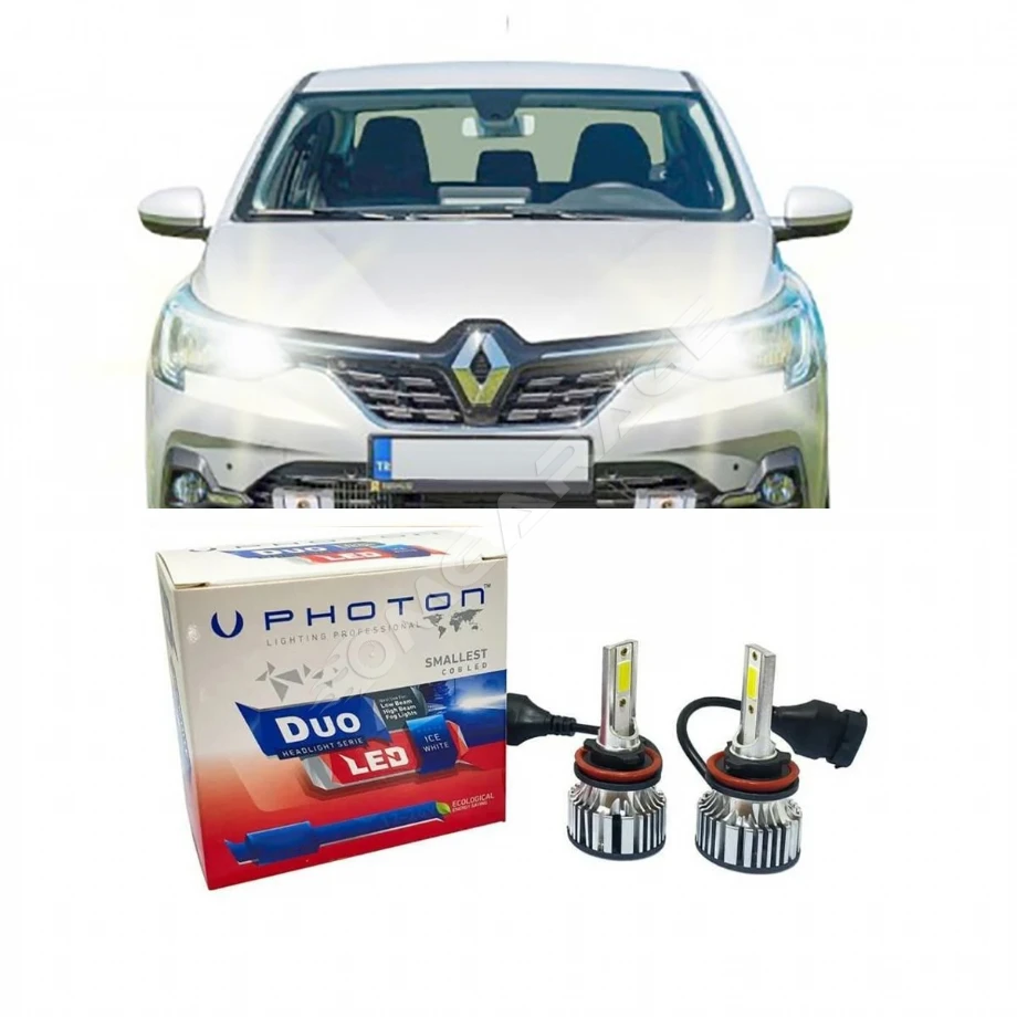 Renault Taliant Led Xenon Uzun Far Ampulü H7 Duo Yeni Seri Beyaz Uyumlu
