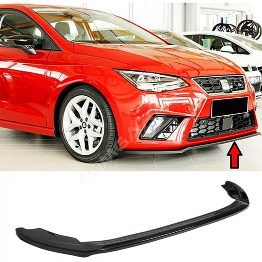 Seat Ibıza Mk5 Rieger Ön Lip Piano Black 2017 2018 2019 2020 2021 Abs Plastik Ön Karlık
