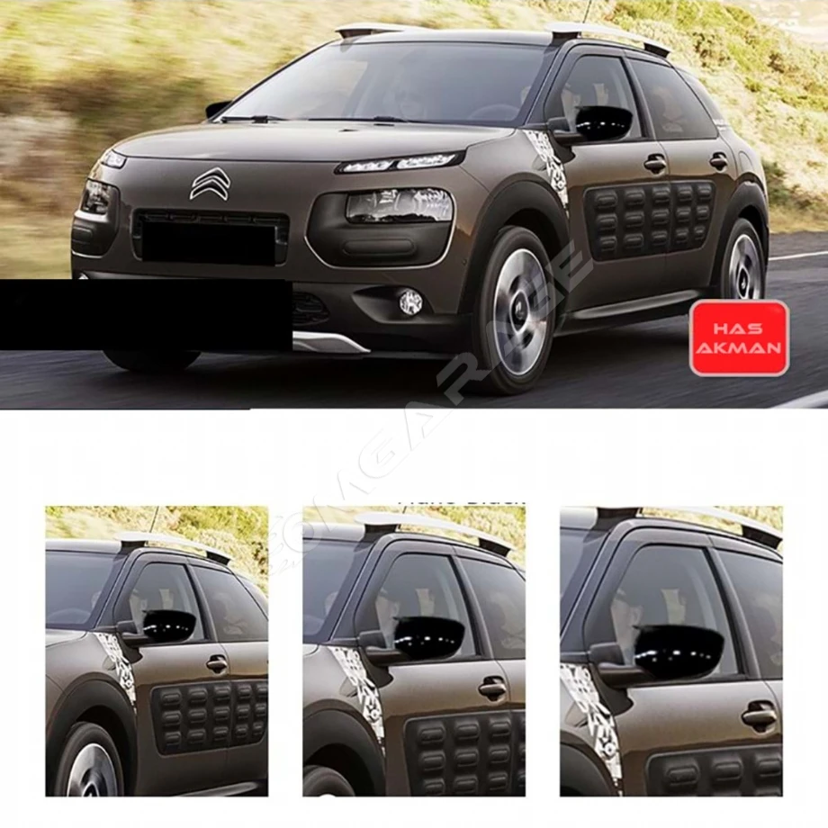 Citroen Cactus Batman Yarasa Ayna Kapağı Piano Black 2017 2018 2019 2020 2021