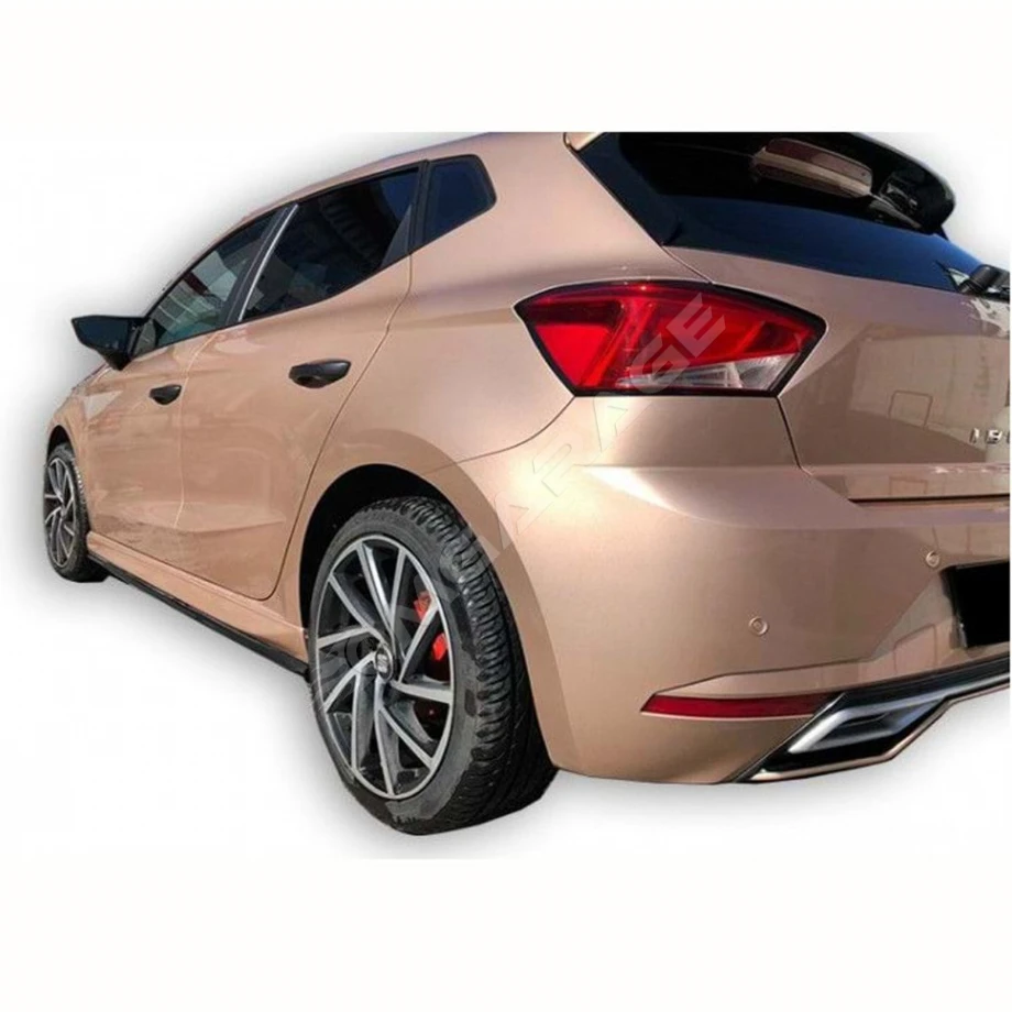 Seat Ibiza Mk5 Aero Marşpiyel Seti Mat Siyah Plastik 2017 2018 2019 2020 2021 Uyumlu