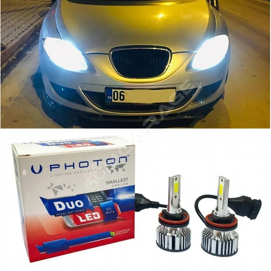 Seat Leon Mk2 Led Xenon Kısa Far Ampulü H7 Duo Yeni Seri Beyaz