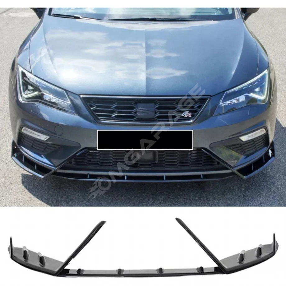 Seat Leon Mk3  Lenz Race Cup Ön Lip Piona Black 2017 2018 2019 2020 3 Parça
