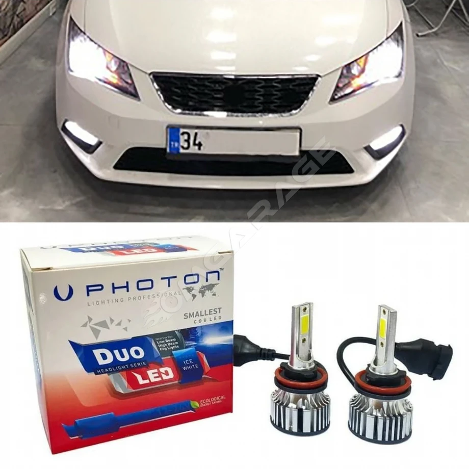 Seat Leon Mk3 Led Xenon Kısa Far Ampulü H7 Duo Yeni Seri Beyaz