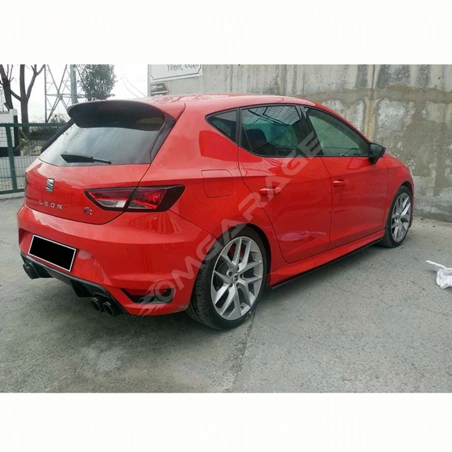 Seat Leon Mk3.5 Aero Marşpiyel Seti Mat Siyah Plastik 2017 2018 2019 2020