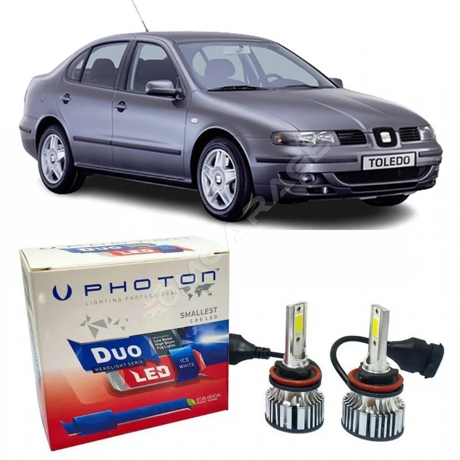 Seat Toledo Led Xenon Uzun Far Ampulü H1 Duo Yeni Seri Beyaz 1991-1999