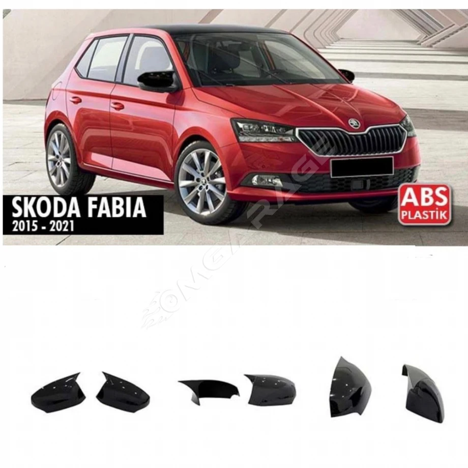 Skoda Fabia Sinyalli Batman Yarasa Ayna Kapağı Piano Black 2015 2016 2017 2018 2019 2020 2021