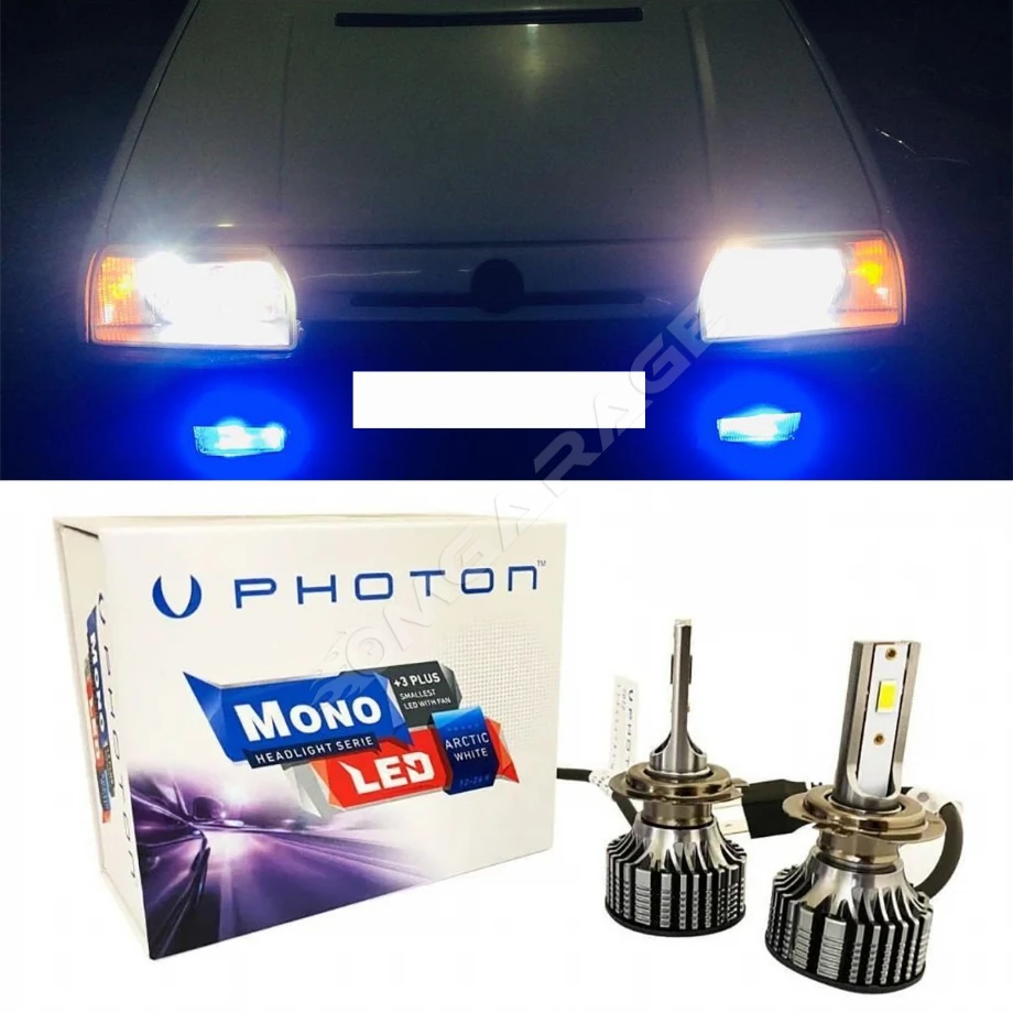 Skoda Favorit Led Xenon Uzun+Kısa Far Ampulü H4 Mono Yeni Seri Beyaz
