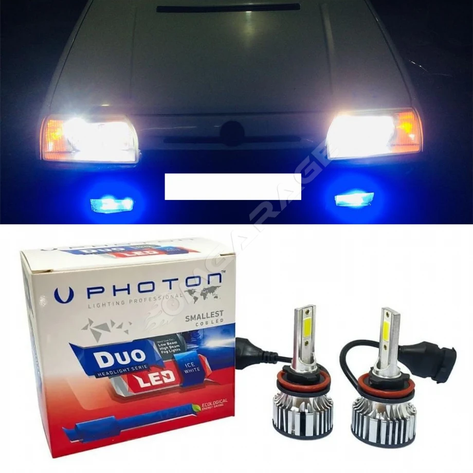Skoda Favorit Led Xenon Uzun+Kısa Far Ampulü H4 Duo Yeni Seri Beyaz