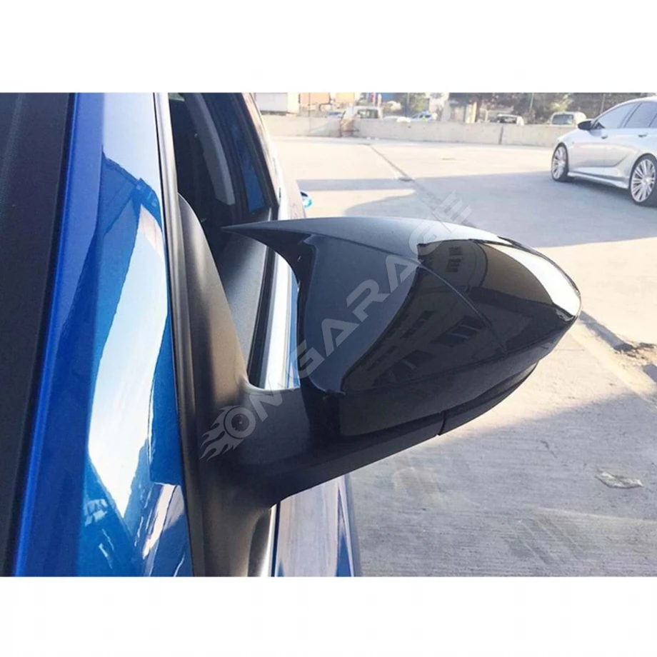 Skoda Octavia Mk2 A5 Facelift Batman Yarasa Ayna Kapağı Piano Black 2009 2010 2011 2012 2013