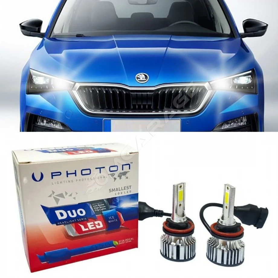 Skoda Scala Led Xenon Uzun Far Ampulü H7 Duo Yeni Seri Beyaz 2019+