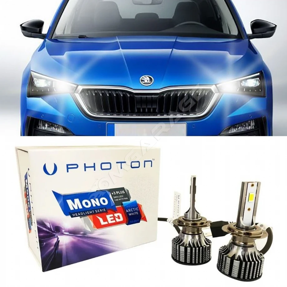 Skoda Scala Led Xenon Uzun Far Ampulü H7 Mono Yeni Seri Beyaz 2019+