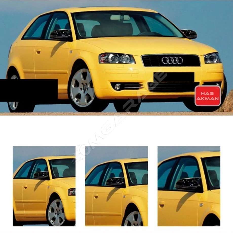 Audi A3 8p Batman Yarasa Ayna Kapağı Piano Black 2003 2004 2005 2006 2007