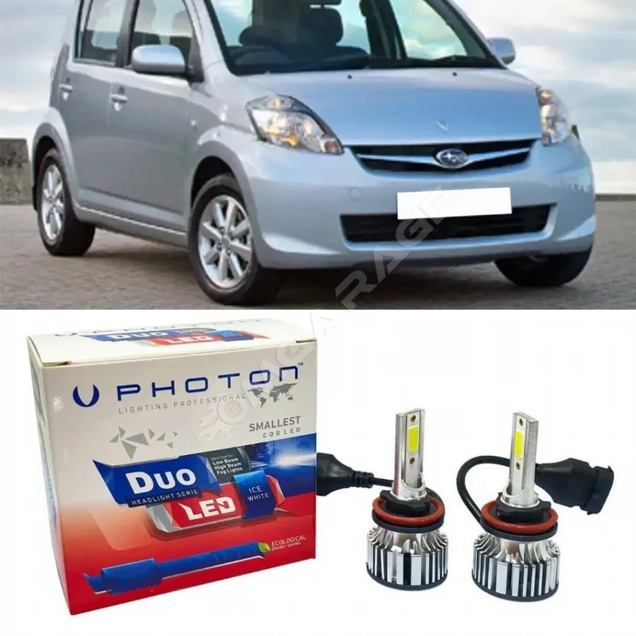 Subaru Justy Led Xenon Uzun+Kısa Far Ampulü H4 Duo Yeni Seri Beyaz