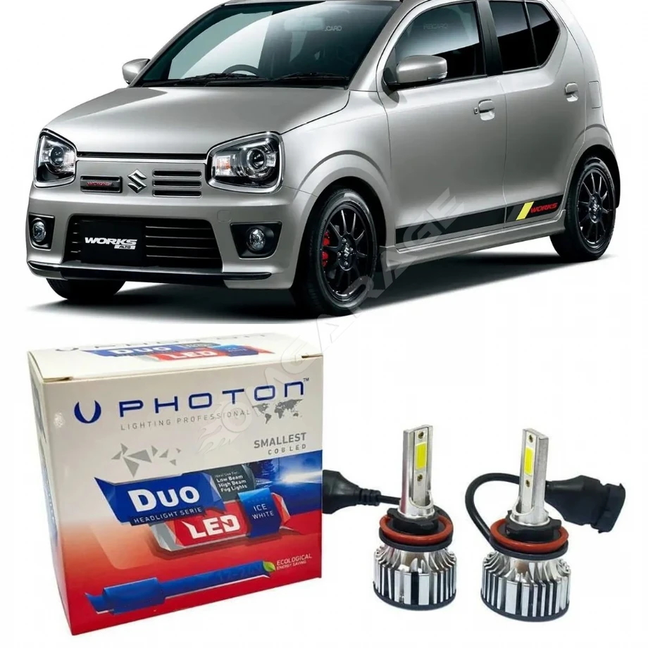 Suzuki Alto Led Xenon Uzun+Kısa Far Ampulü H4 Duo Yeni Seri Beyaz
