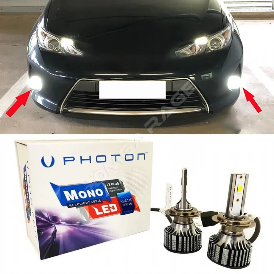 Toyota Auris Led Xenon Sis Farı Ampulü H16 Mono Yeni Seri Beyaz 2012+