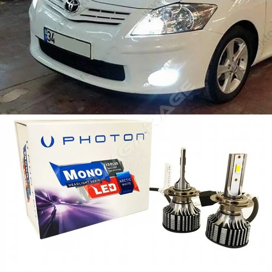 Toyota Auris Led Xenon Uzun Far Ampulü HB3 Mono Yeni Seri Beyaz 2006-2012