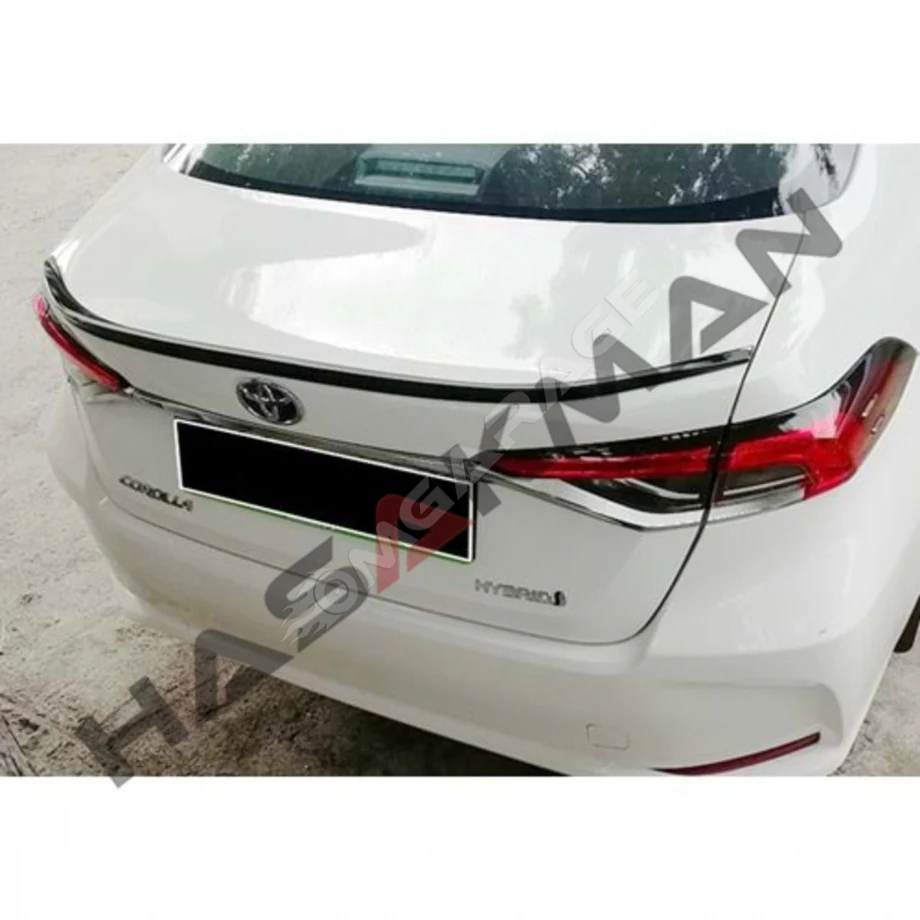 Toyota Corolla Bagaj Üstü Anatomik Spoiler Piona Black 2018 2019 2020 2021 Ithal