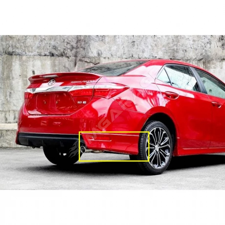 Toyota Corolla E170 Twin Arka Flap Set 2013 2014 2015 2016 2017 2018 Piona Black