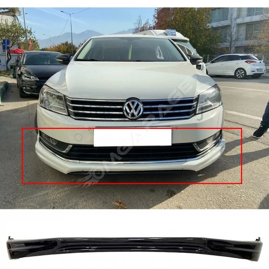 Volkswagen Passat B7 Ön Ek 2011 2012 2013 2014   Mat Siyah Plastik Ön Karlık