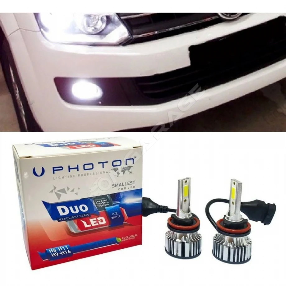 Vw Amarok Led Xenon Sis Farı Ampulü HB4 9006 Duo Yeni Seri Beyaz