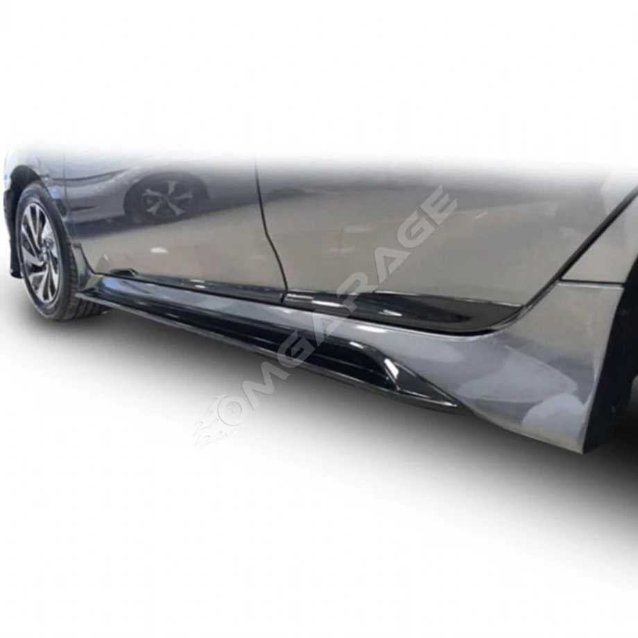 Civic Fc5 Mugen Yan Marşpiyel Seti Mat Siyah Plastik 2016 2017 2018 2019 2020 2021