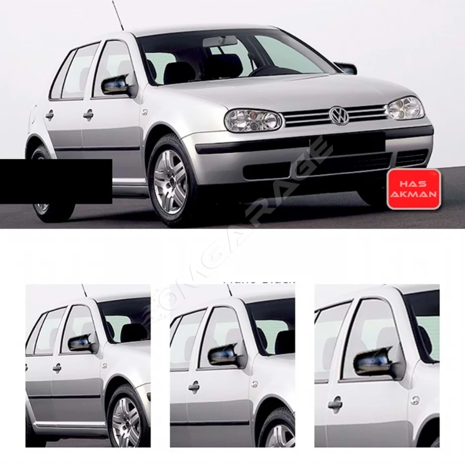 Vw Golf 4 Batman Yarasa Ayna Kapağı Piano Black 1997 1998 1999 2000 2001 2002 2003 Uyumlu
