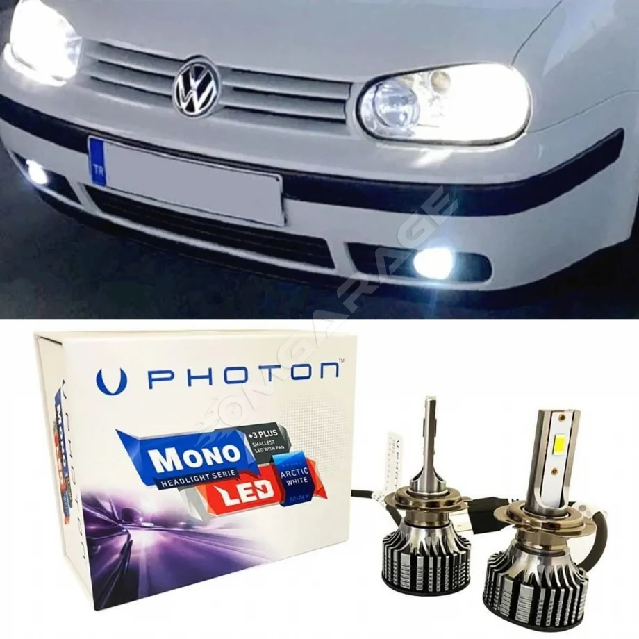 Vw Golf 4 Led Xenon Kısa Far Ampulü H7 Mono Yeni Seri Beyaz