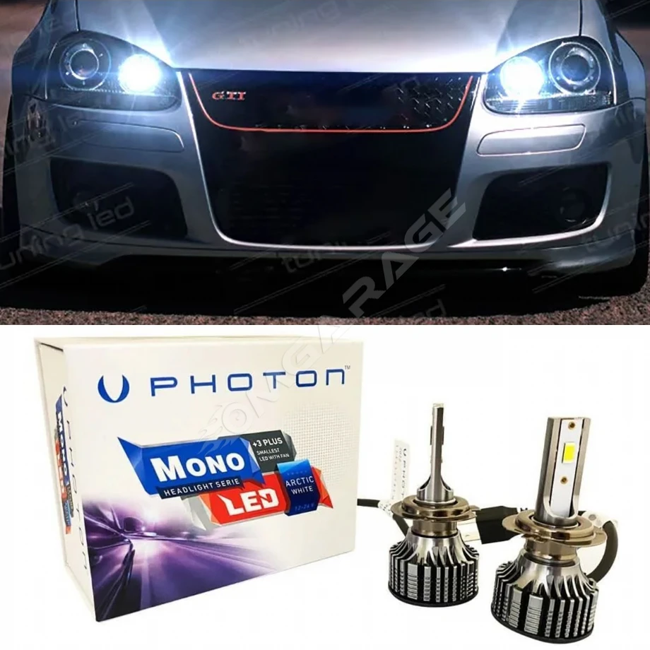Vw Golf 5 Led Xenon Kısa Far Ampulü H7 Mono Yeni Seri Beyaz 2005-2010