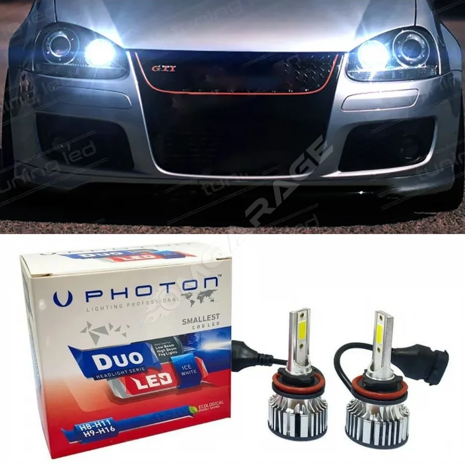 Vw Golf 5 Led Xenon Kısa Far Ampulü H7 Duo Yeni Seri Beyaz 2005-2010