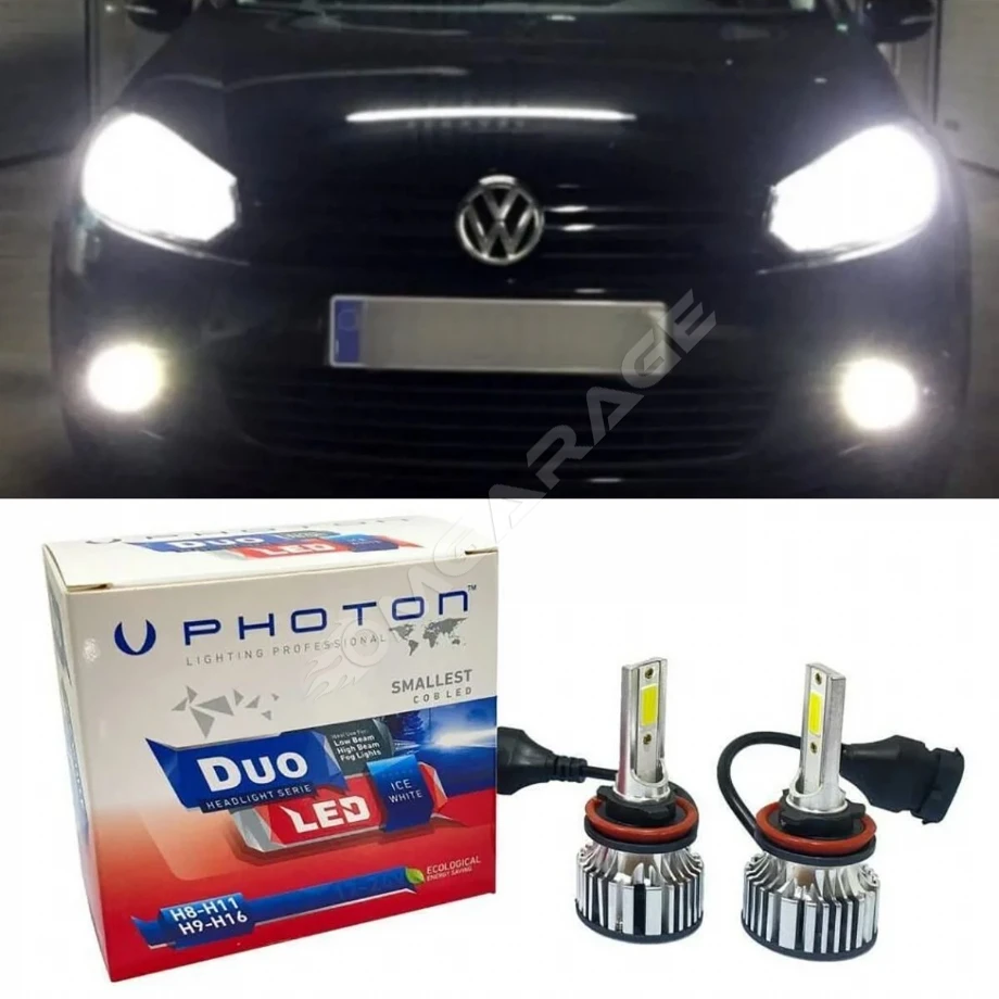 Vw Golf 6 Led Xenon Kısa Far Ampulü H7 Duo Yeni Seri Beyaz 2009-2012 Uyumlu