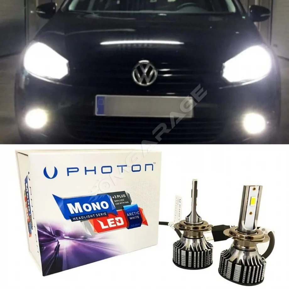 Vw Golf 6 Led Xenon Kısa Far Ampulü H7 Mono Yeni Seri Beyaz 2009-2012