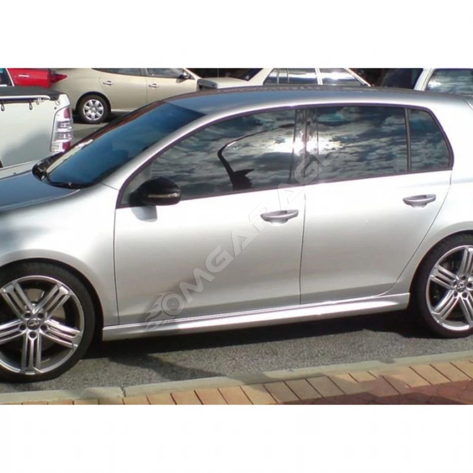 Vw Golf 6 R Marşpiyel Seti Mat Siyah Plastik 2008 2009 2010 2011 2012 Uyumlu
