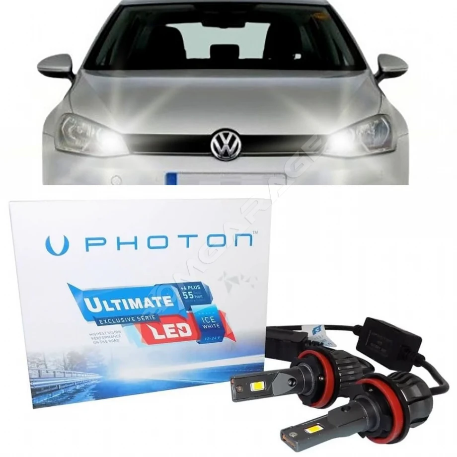 Vw Golf 7 Led Xenon Uzun Far Ampulü H15 Ultimate Yeni Seri Beyaz 2012-2017