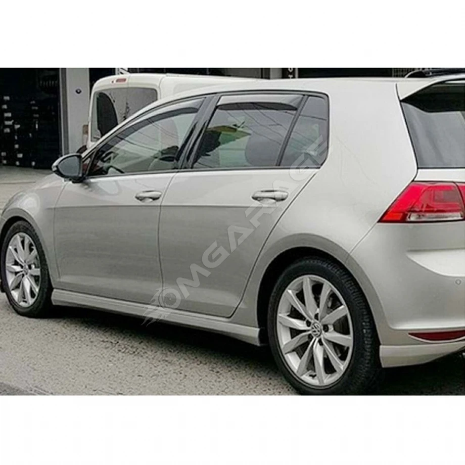 Vw Golf 7 Sportline Marşpiyel Seti Mat Siyah Plastik 2012 2013 2014 2015 Uyumlu