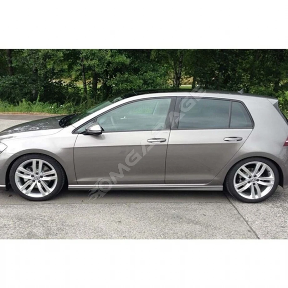 Vw Golf 7.5 R Marşpiyel Seti Mat Siyah Plastik 2018 2019  Uyumlu