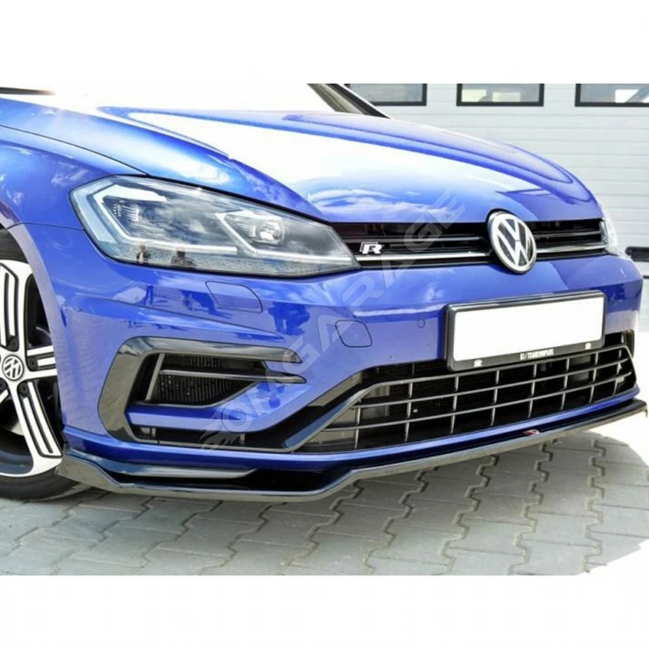 Vw Golf 7.5 R Tampon Max Design Ön Lip Piona Black 2017 2018 2019 2020 2021