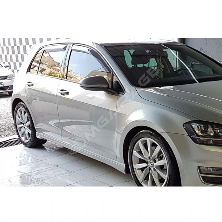 Vw Golf 7.5 Sportline Marşpiyel Seti Mat Siyah Plastik 2018 2019 Uyumlu