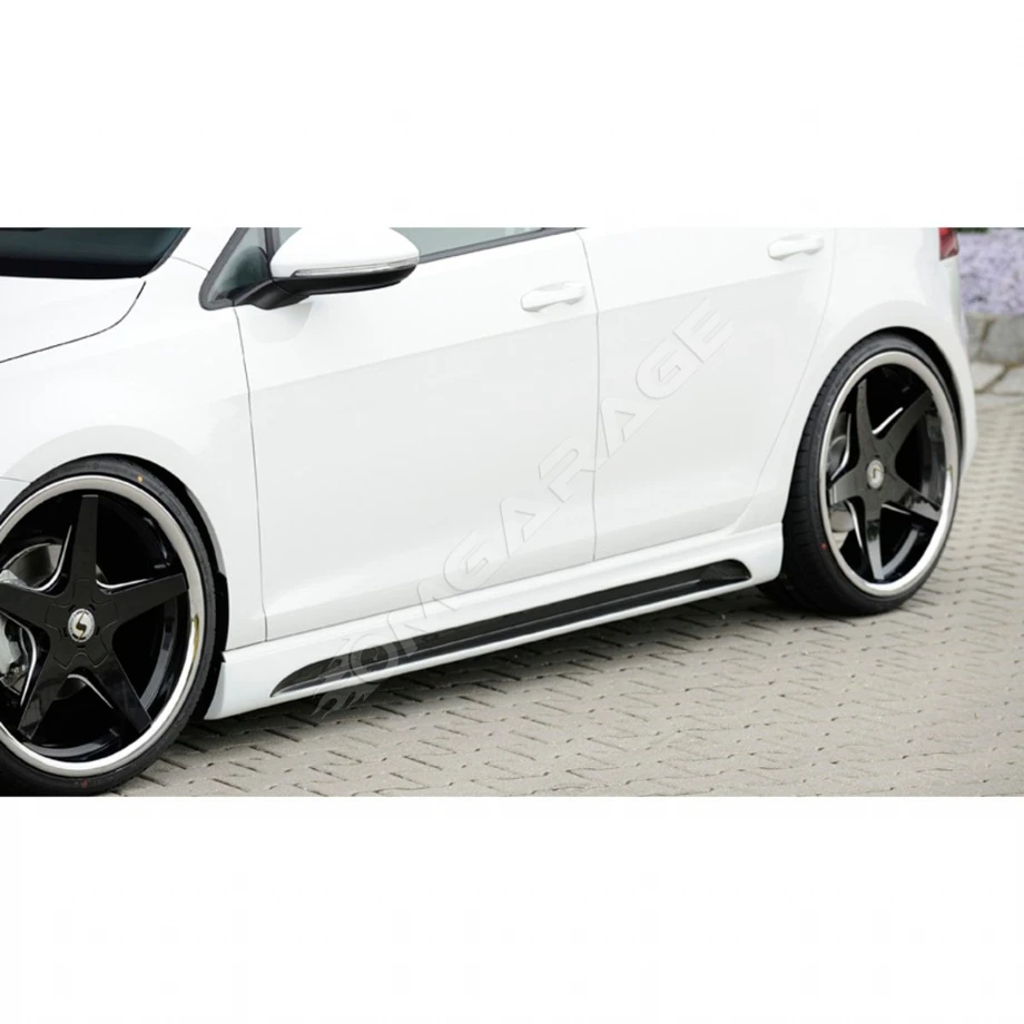 Vw Golf 7.5 Rieger Marşpiyel Seti Mat Siyah Plastik 2018 2019