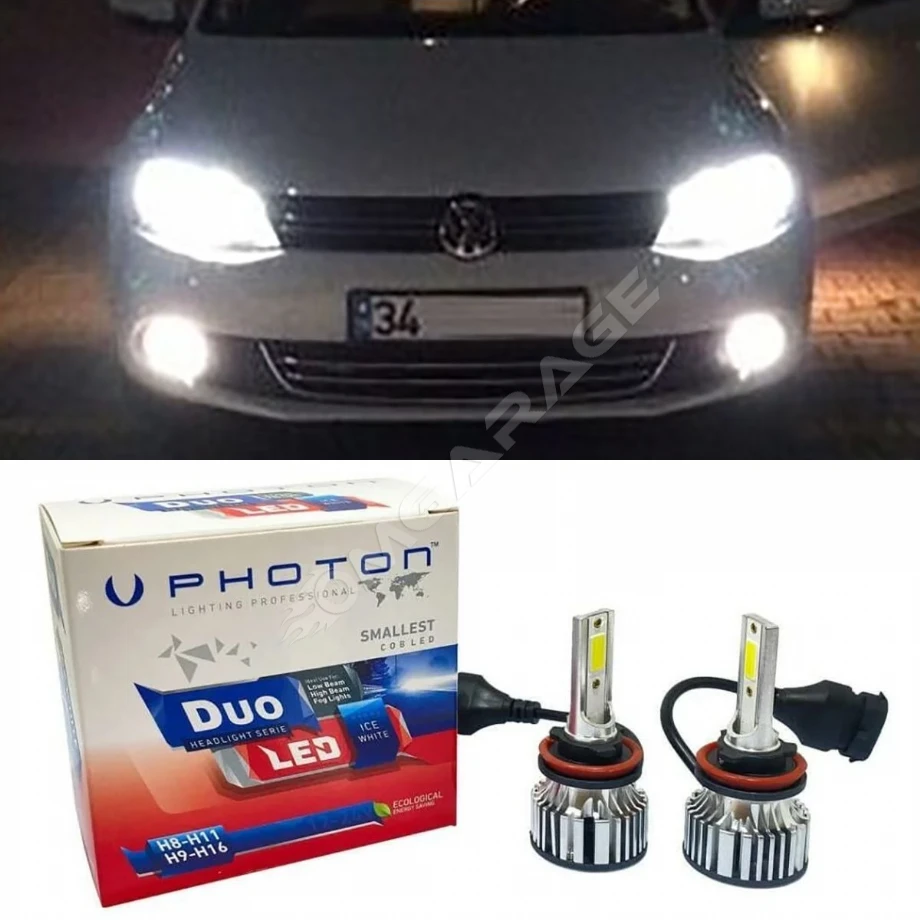 Vw Jetta Mk6 Led Xenon Uzun Far Ampulü H7 Duo Yeni Seri Beyaz 2010-2018