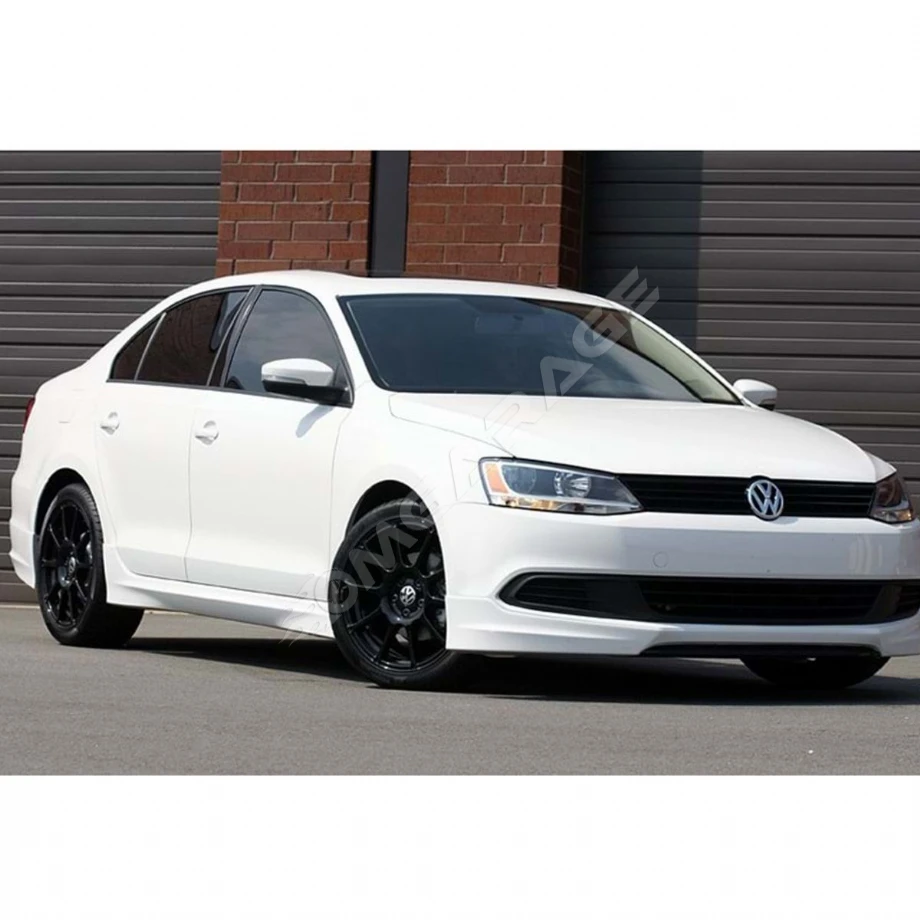 Vw Jetta Mk6 R Line Marşpiyel Seti Mat Siyah Plastik 2010 2011 2012 2013 2014 2015 2016 2017 2018