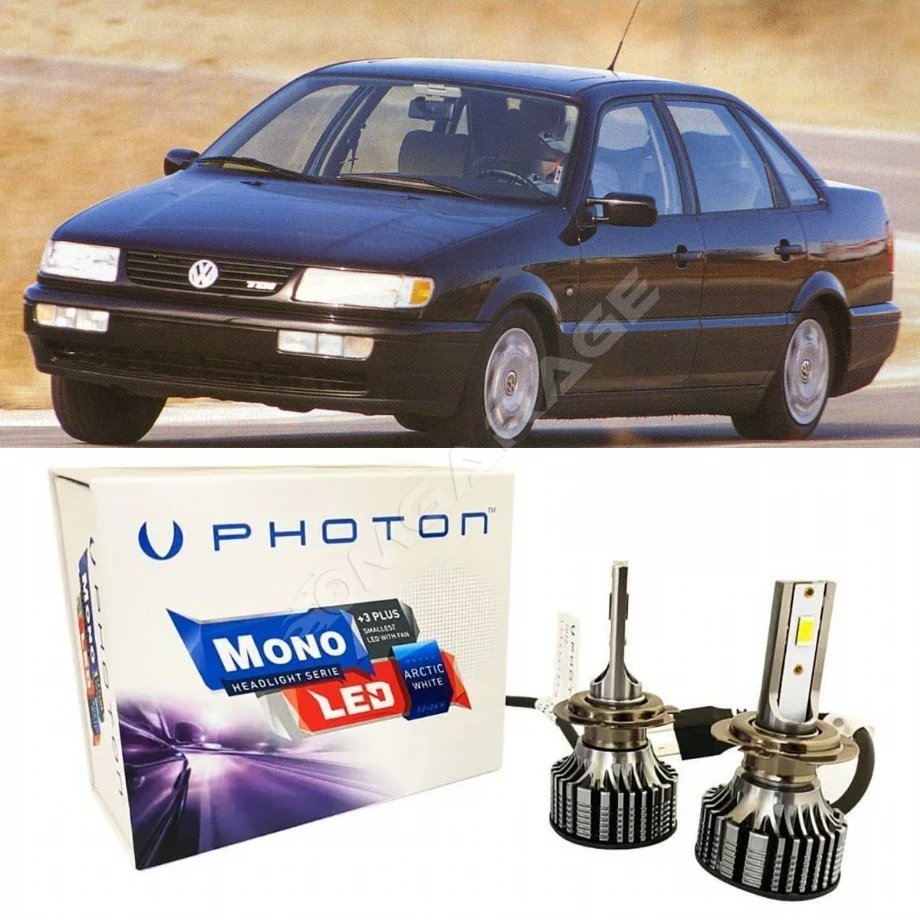 Vw Passat B4 Led Xenon Kısa Far Ampulü H1 Mono Yeni Seri Beyaz 1994-1997