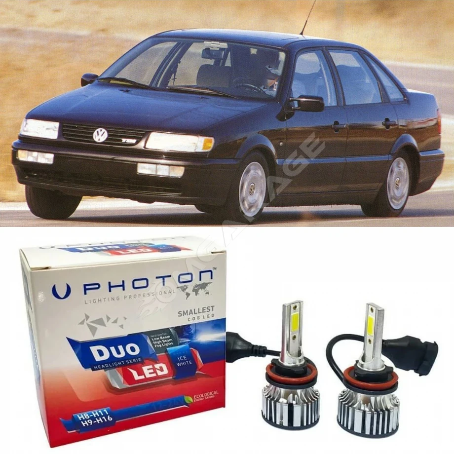 Vw Passat B4 Led Xenon Uzun Far Ampulü H1 Duo Yeni Seri Beyaz 1994-1997